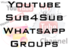 youtube sub4sub whatsapp group link