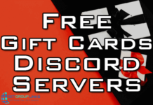 free gift cards discord server